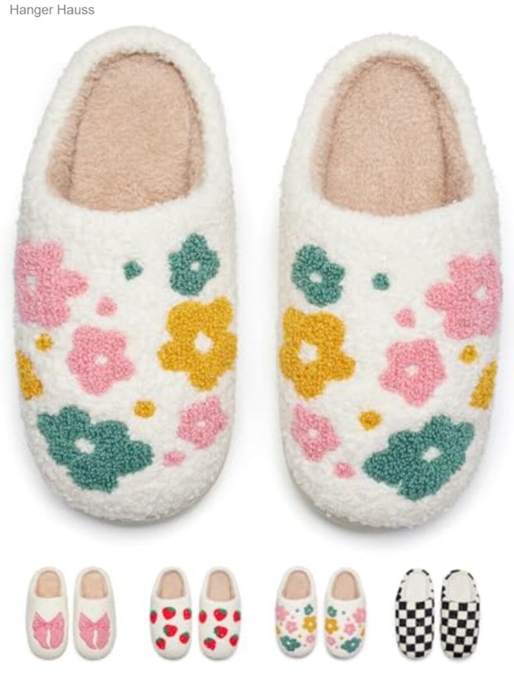 Faux Fur Memory Foam Slippers Cozy Warm House Shoes Indoor Outdoor